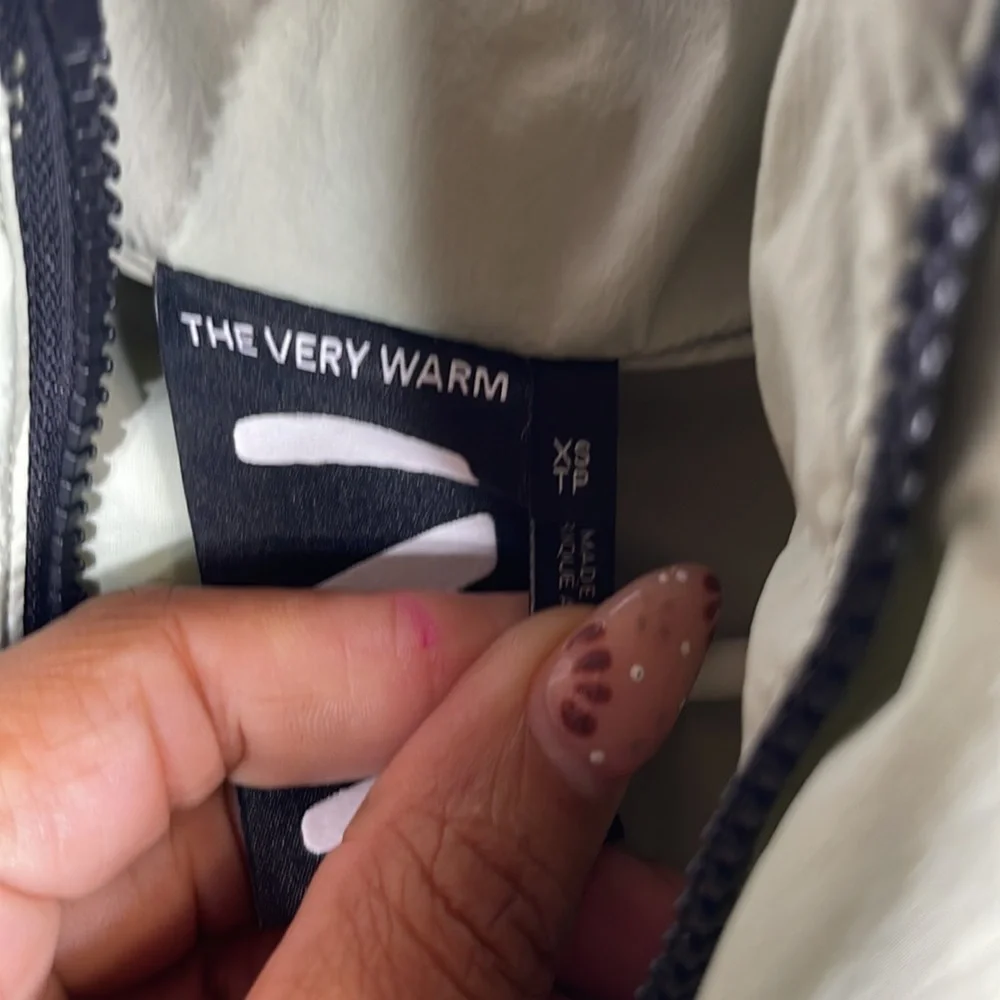 The Very Warm Anorak Puffer - Sage‎ extra small unisex